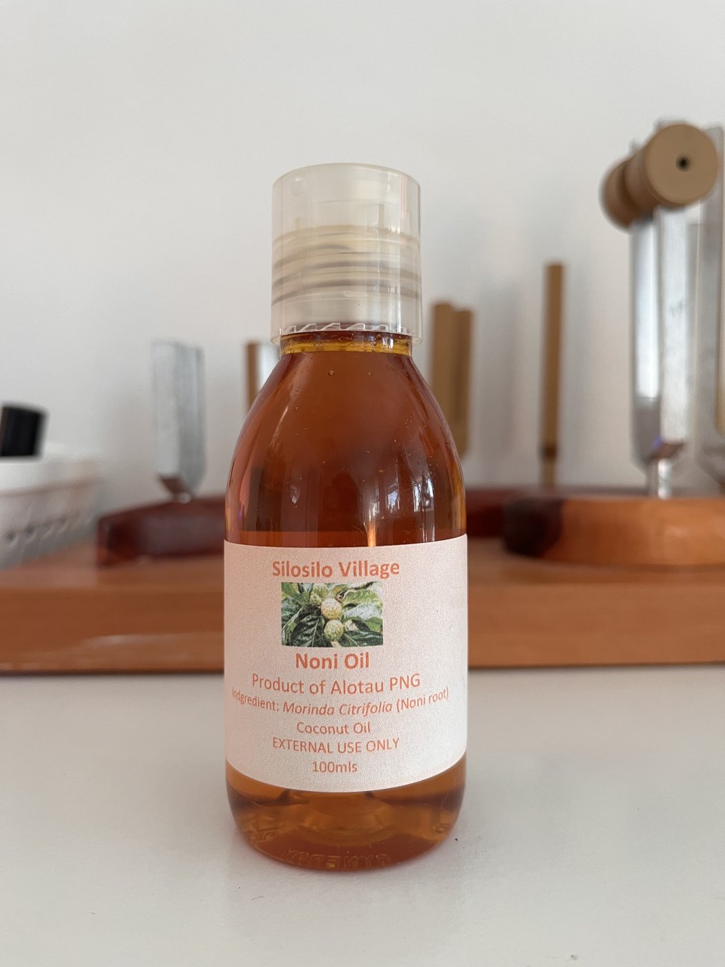 Noni Oil 100ml bottle from Silosilo Village, Papua New Guinea